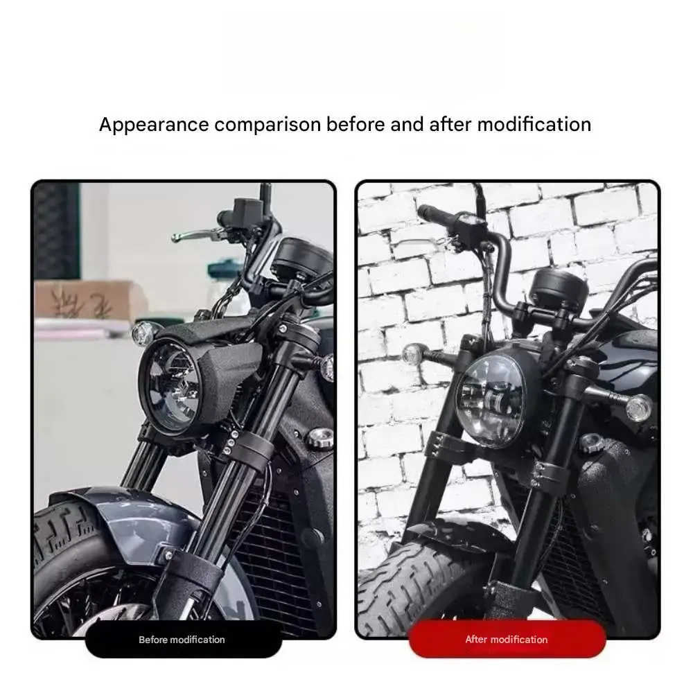 For Benda Dark Flag 500 Retro Headlight Modified Parts