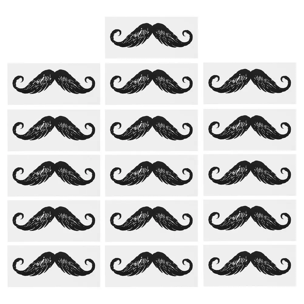 16Pcs Hair Removal Nose Stickers Soft Adhesive Nose Depilation Stickers for Clean Nostrils Beard Design Mustache Protection