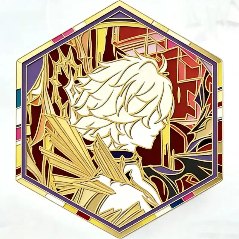 Hot Honkai:Star Rail Ashveil Sparxie Phainon Desk Stand Badge Metal Badges Button Brooch Pins Souvenir Cosplay Gifts accessories