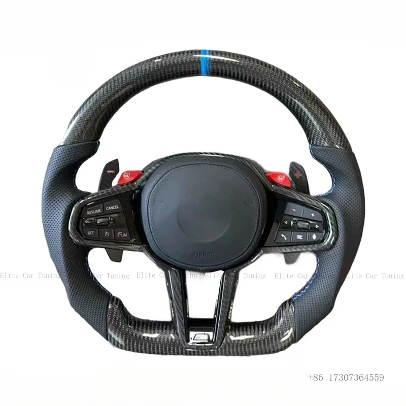 Steering Wheel for BMW M3 M4 G80 G82 X3 G01 X4 G02 X5 G05 X6 G06 G11 G12 G20 G30 Z4 G29 (Customizable)