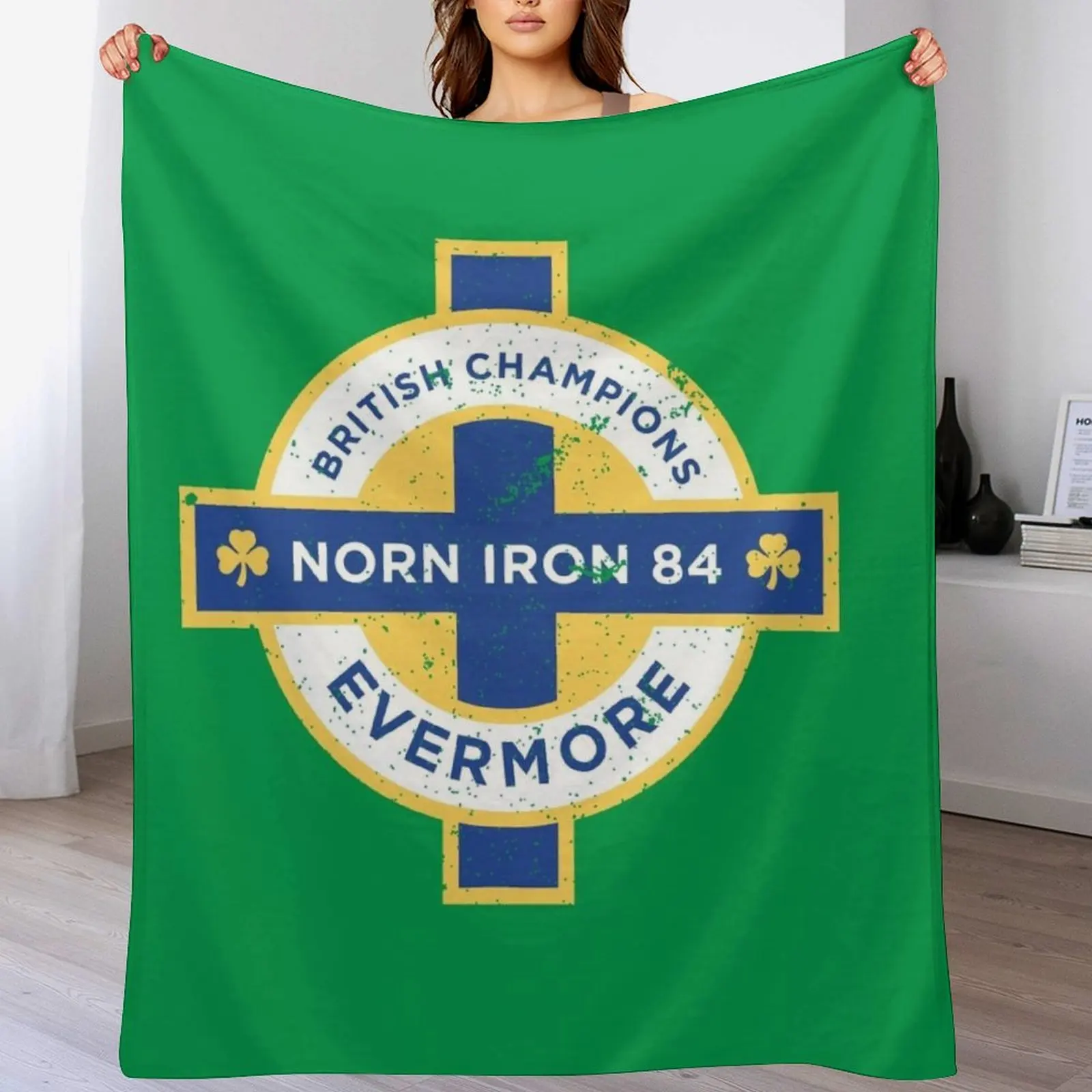 

Northern Ireland British Champions 1984 Throw Blanket Summer Sleeping Bag Weighted Custom Blankets