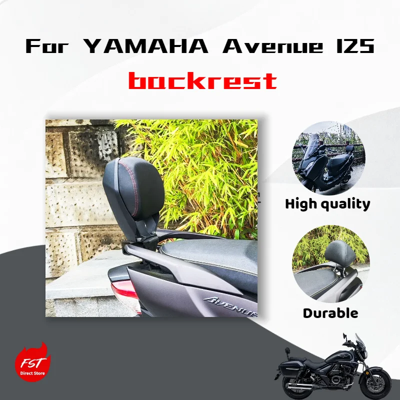 For Yamaha Avenue 125 backrest modification: backrest for carrying passengers and lumbar support