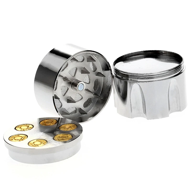 Manual Tobacco Herb Grinder Bottom Box Alloy Spice Mill Crusher Magnet Attract Steel  Herb Cutter Smoker Tool Gift for Men