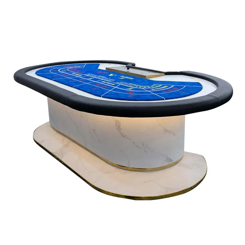 Gaohua High Quality Marble Baccarat Poker Table Customized Professional Baccarat Marble Poker Table Suitable for Casino