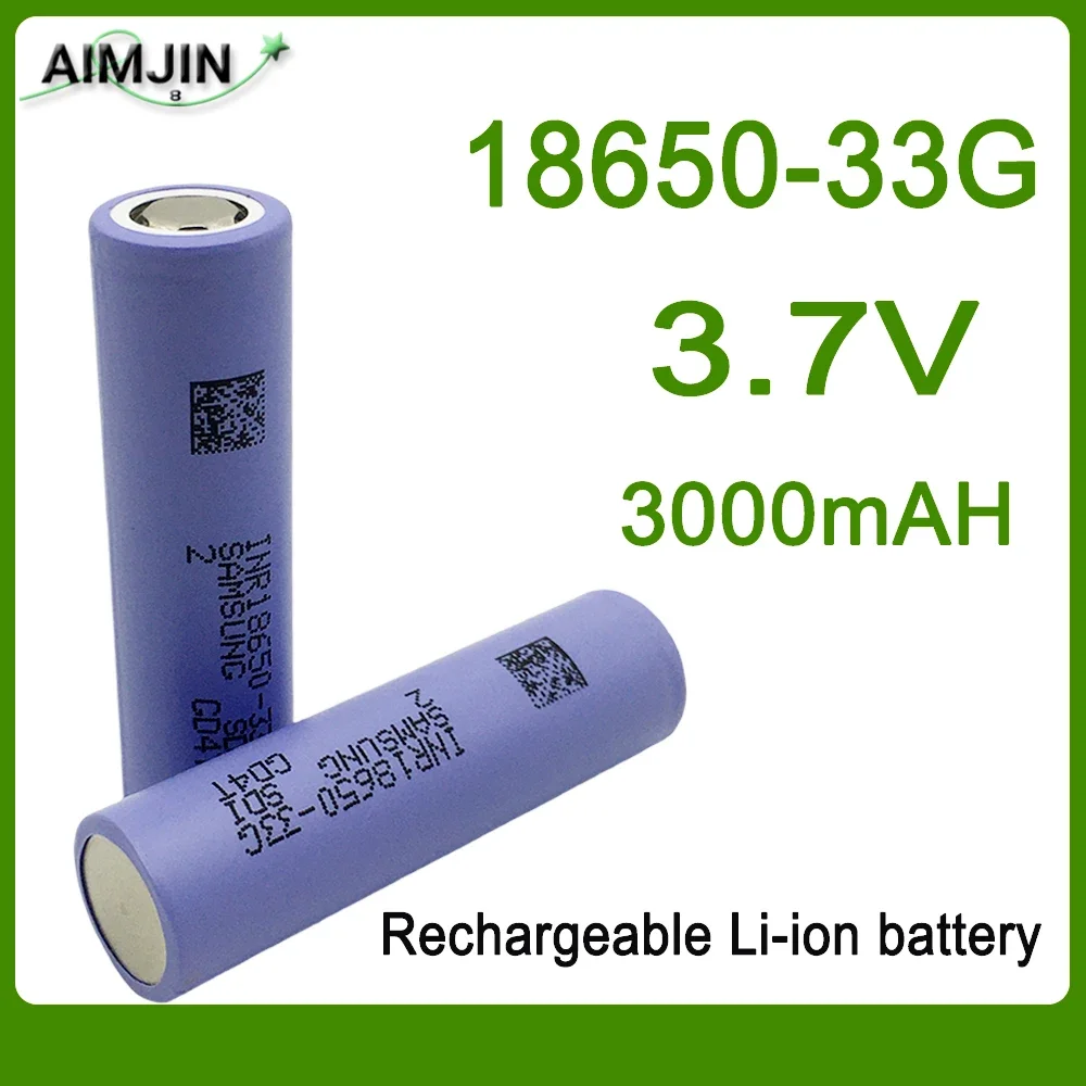 

18650 33G 3.7V 3000mAh Rechargeable Li-ion Battery For Our 18650 Toy Tool Flashlight Battery