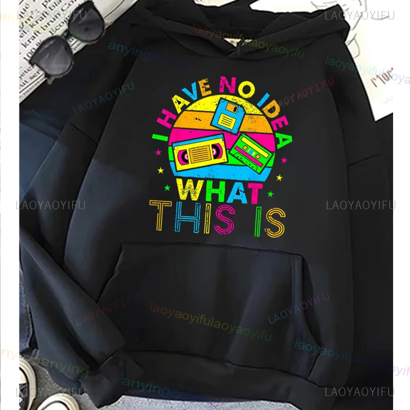 男性と女性のためのヴィンテージ長袖ネオンクルーネックトップ,90年代のTシャツ,誕生日パーティーのギフト