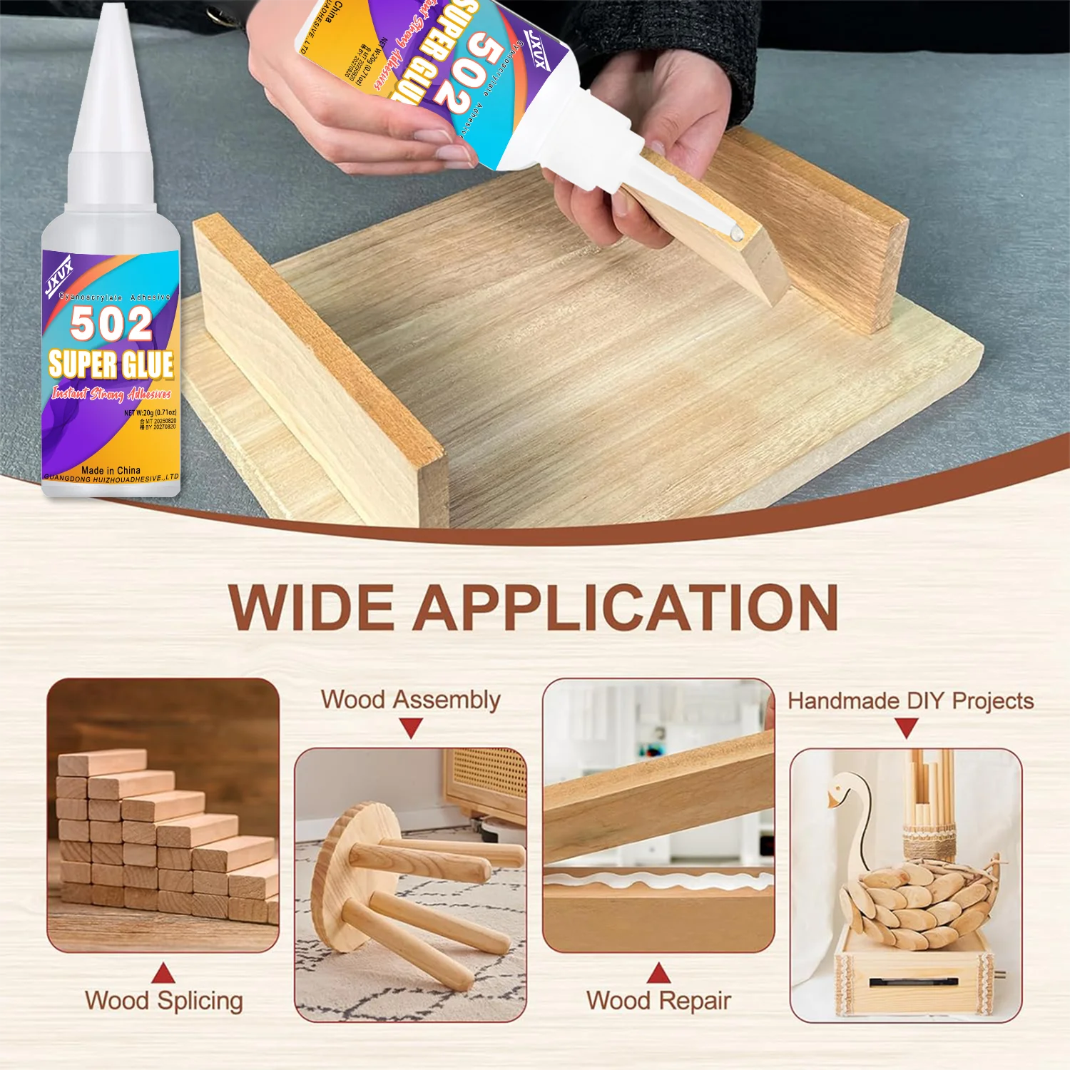 15 szt. Klej 502 Super Strong  – Woodworking Quick Glue recenzja i cena