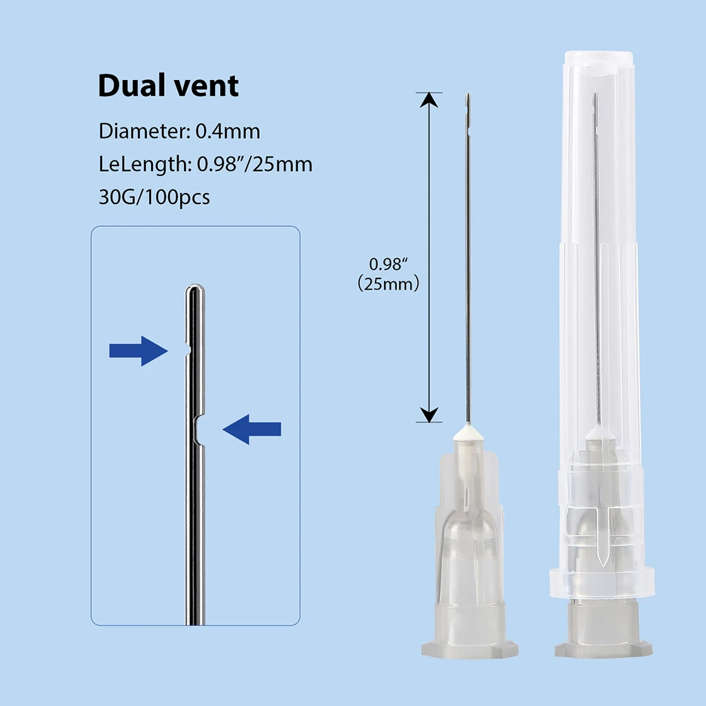 100 Stück/Box AZDENT Zahnwurzelkanal-Reinigungsnadeln 25mm Endodontie-Irrigierungsspitzen 0,3/0,4mm Einweg-Zahnmedizinprodukte – Detail 12