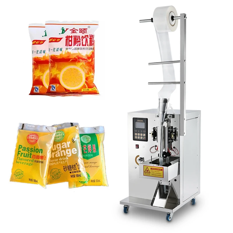 Stainless Steel Juice Milk Liquid Filling Machine Automatic Liquid Back Seal Packaging Machine