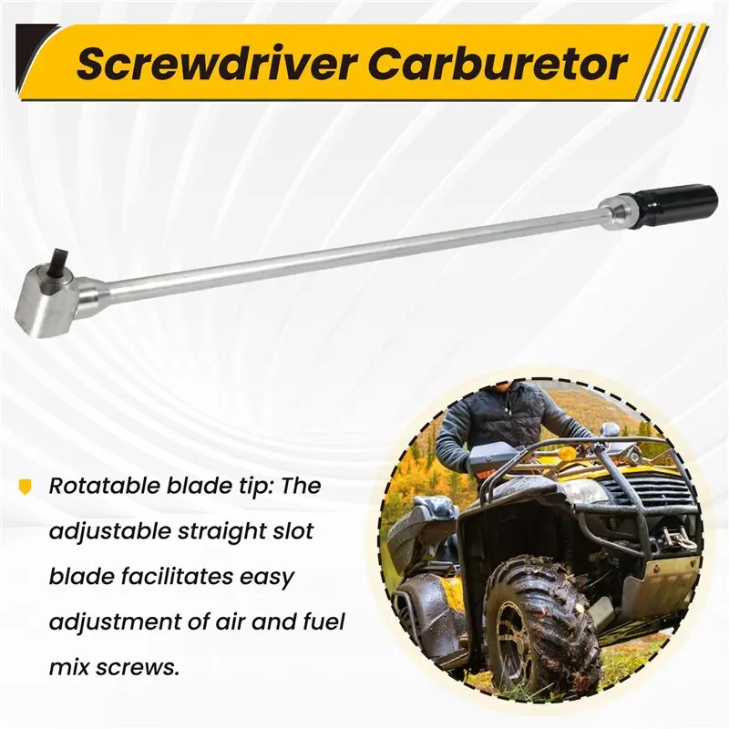 A58X-Motorcycle Universal Pilot Screw Adjusting Tool 90 Degree Screwdriver Carburetor For ATV UTV Snowmobile