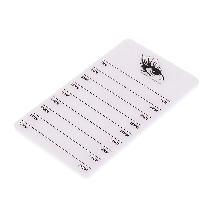 1PCS Eyelash Tray Strip Stand Acrylic Adhesive Pallet Holder Pad Eyelash Extensions Hand Plate Makeup Tools