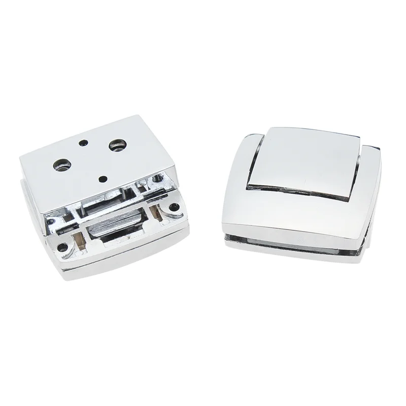 

A51K-Trunk Bag Hinge And Latch Kit Motorcycle Accessories Silver Metal Automotive Supplies For Chopped For Razor Tour Pak