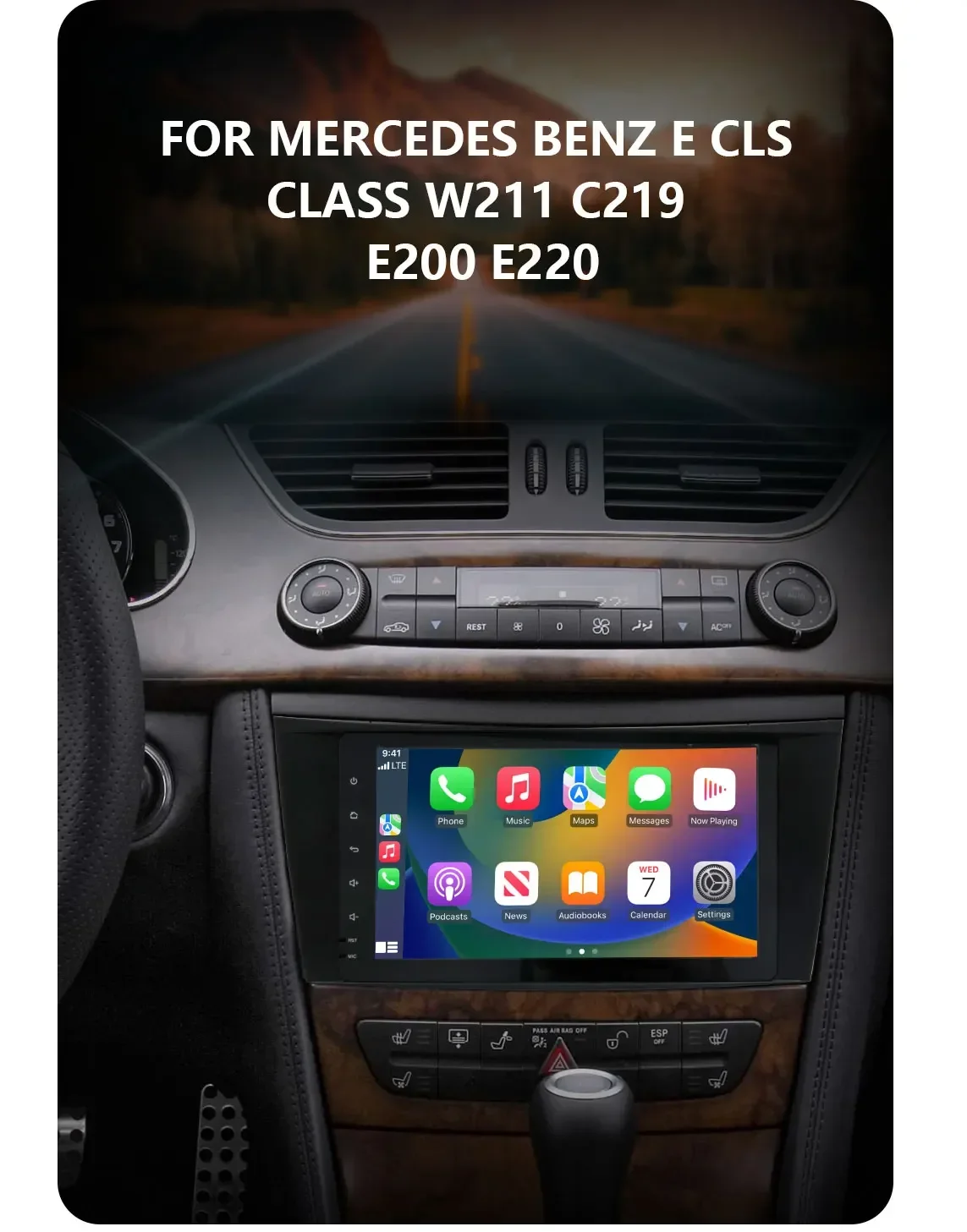 CHSTEK Radio Bezprzewodowe For Mercedes Benz G-Class W463 2001 2002-2008 8” Wireless CarPlay Multimedia GPS BT WIFI Touchscreen