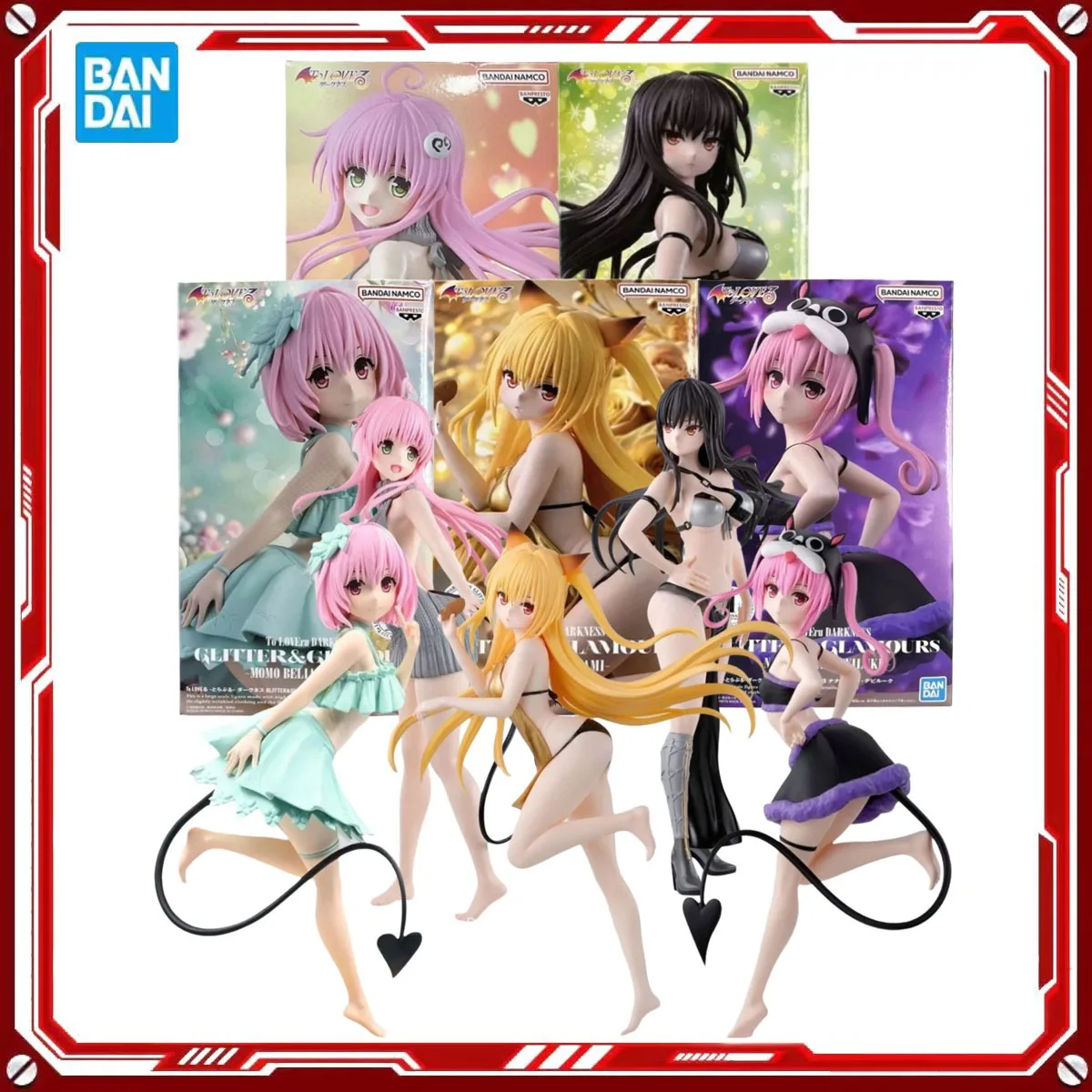 بانداي حقيقية للحب رو الظلام أنيمي نموذج أطقم نانا مومو لالا كوروكامي كوروكامي اللعب عمل الشكل التجمع نموذج هدية للأطفال