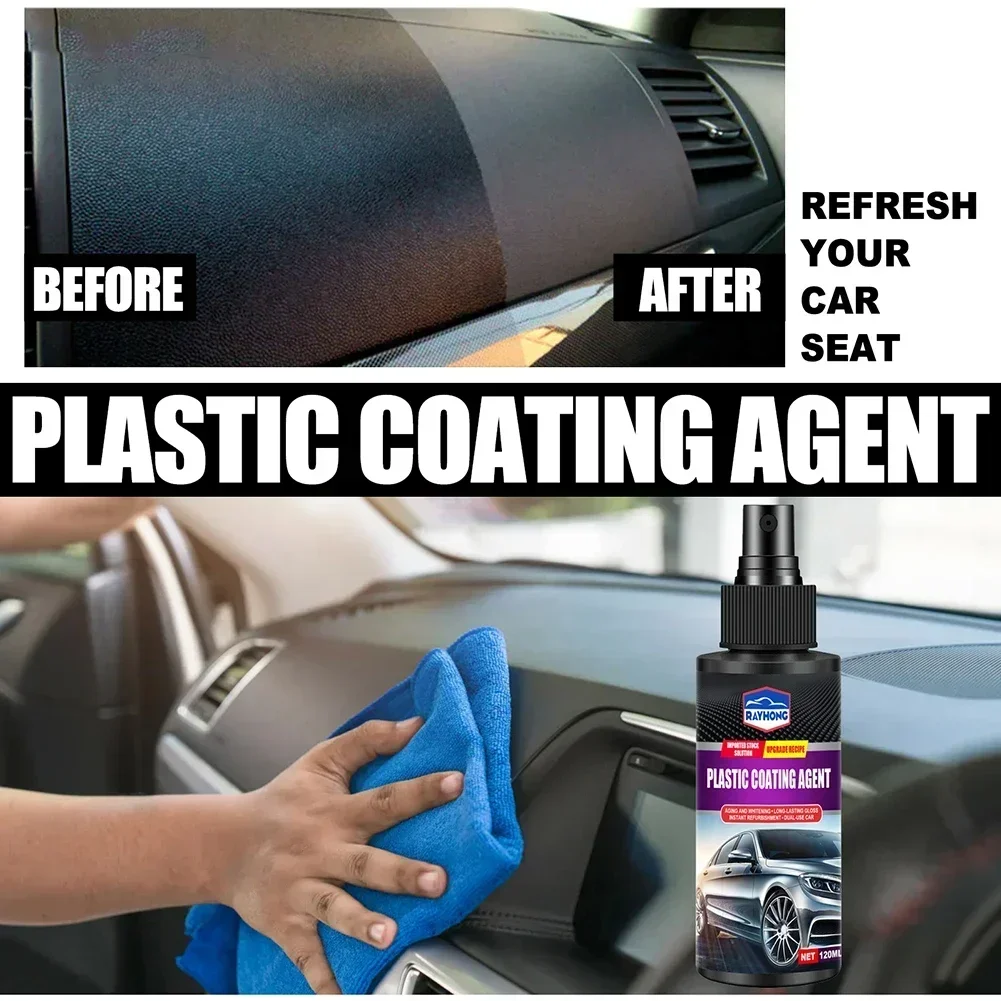 Auto Leather Plastic Restore Shine Car Interior Cleaner Long Lasting Maintain Gloss Auto Detailing Quick Coating Car Protection