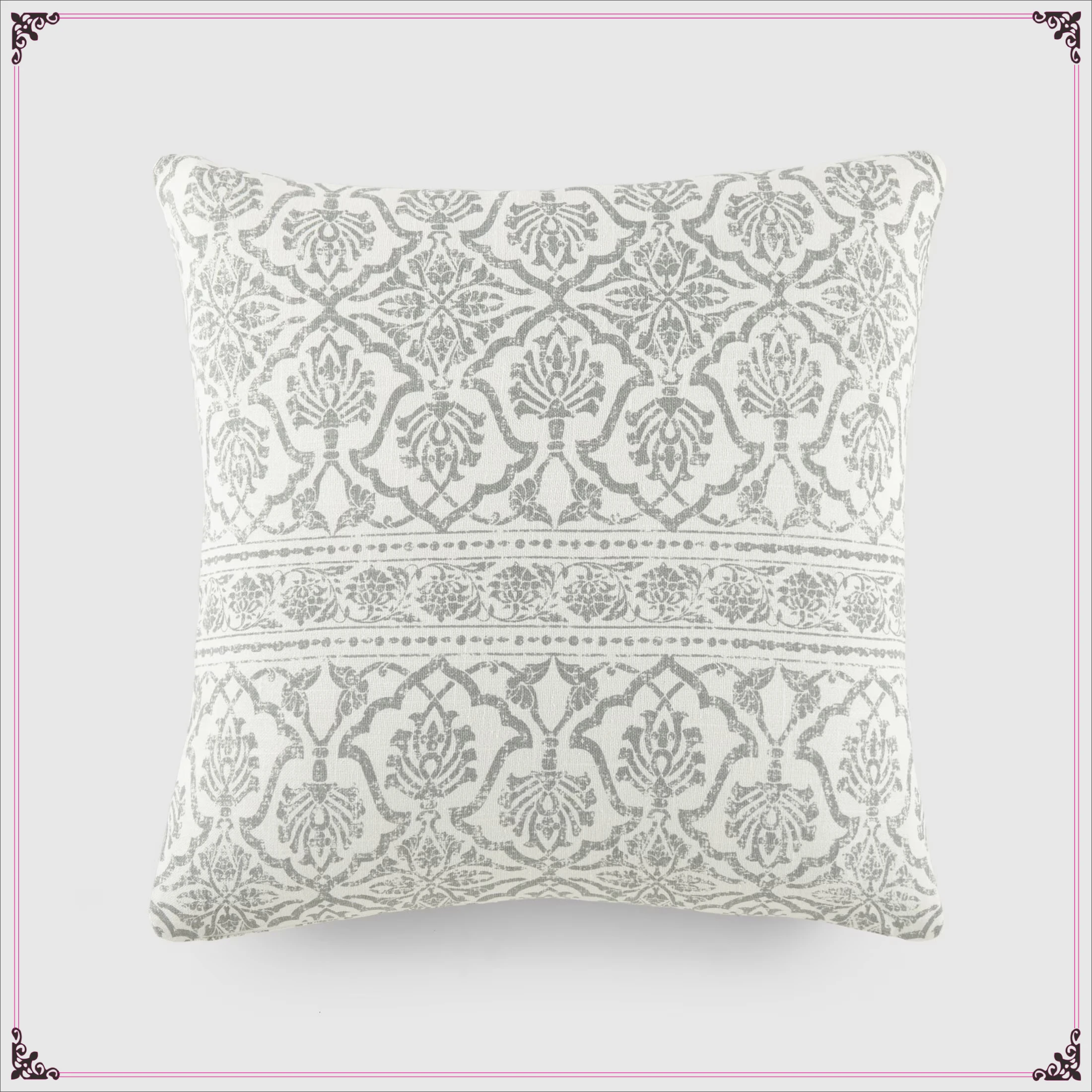 

Vintage Cotton Cushion Cover with Floral Pattern, Decorative Pillow Case for Living Room, Bedroom & Home Decor