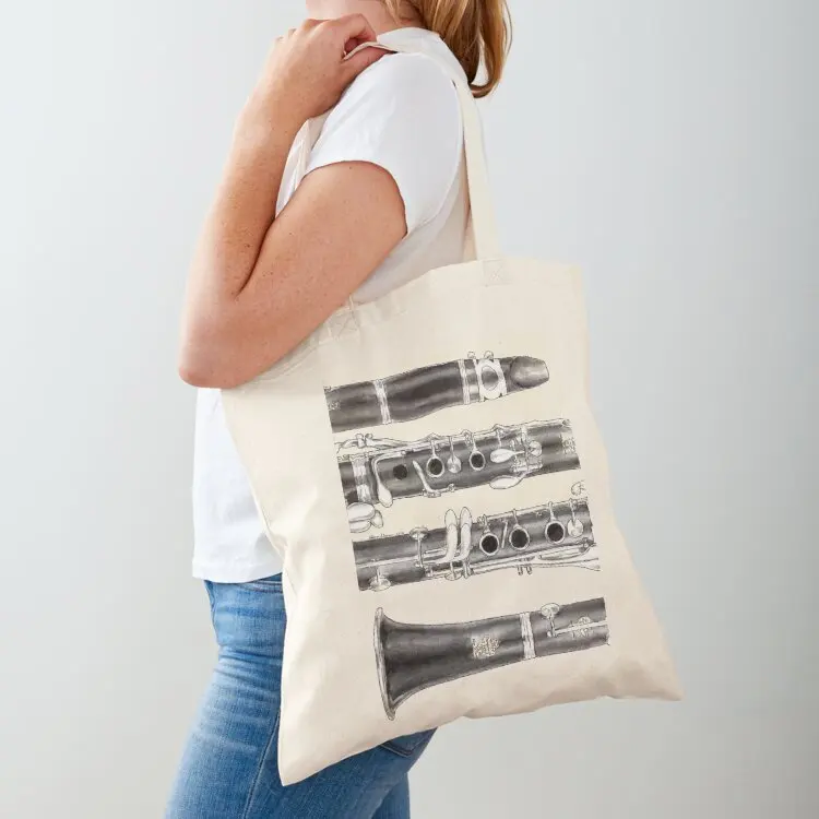 

The Clarinet Tote Bag tote bag woman Women bags reusable shopping bag shopping cart bags