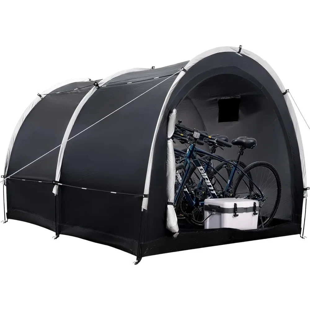 

Bike Storage Tent Shed,Large Outdoor Waterproof Bicycle Covers Shelter with Window for 2/4/6/8 Bikes,Oversized Outside Portable