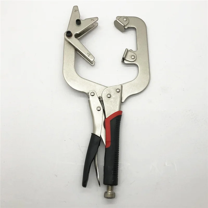 M11K-Welding كماشة 14-In قابل للتعديل الصلب الزاوية اليمنى المشبك فوهة مشبك أنابيب لمشابك اللحام
