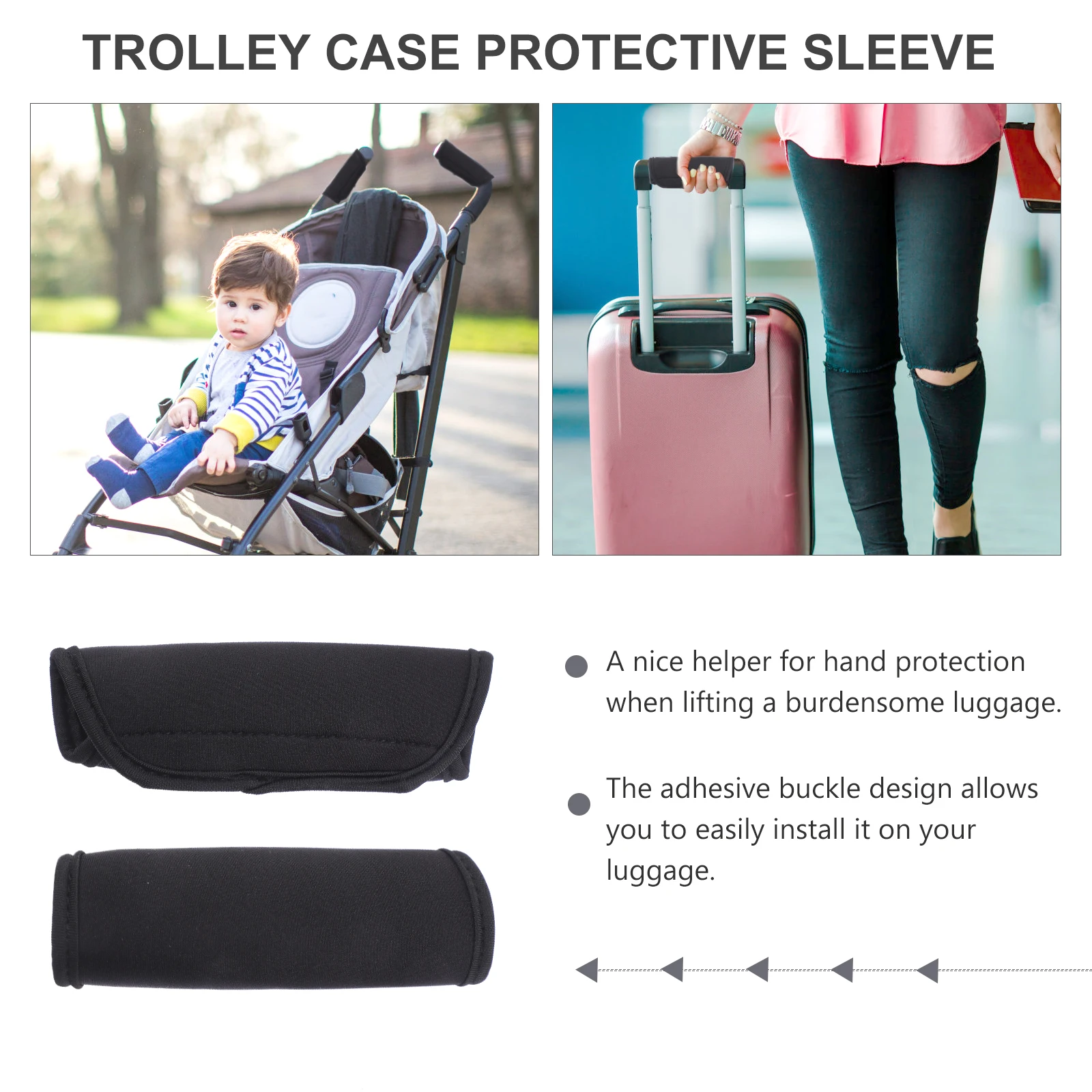 

Armrest Protector Luggage Handle Covers Trolley Case Suitcase Wrap Neoprene Wraps Miss Handles
