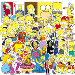 100pcs No Repeat Cartoon Anime Simpsons Family Doodle Stickers