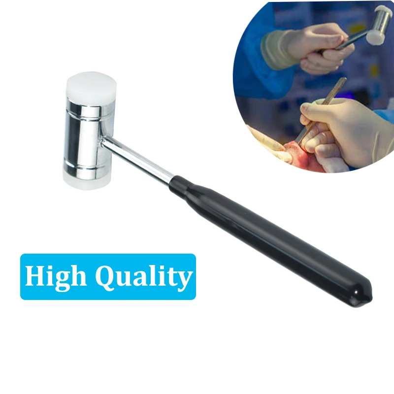 Surgical Bone Mallet Dental Teeth Bone Extraction Tool Hammer Multi Purpose Double-headed Nylon Dental Tools