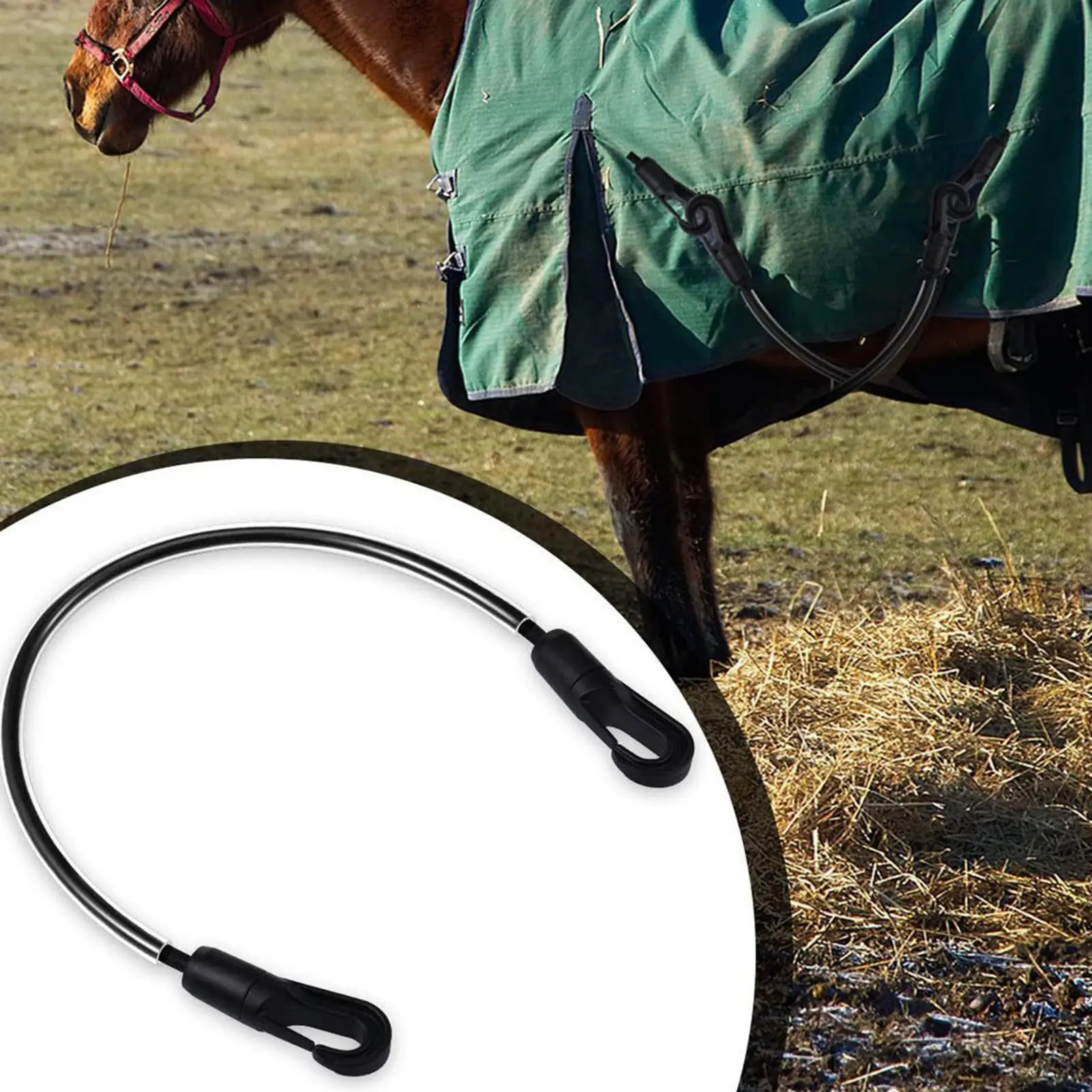 Leg Straps For Horse Blankets 4 Piece Elastic Equestrian Tool Horse Water Bucket Straps For Trainers Instructors Veterinarians