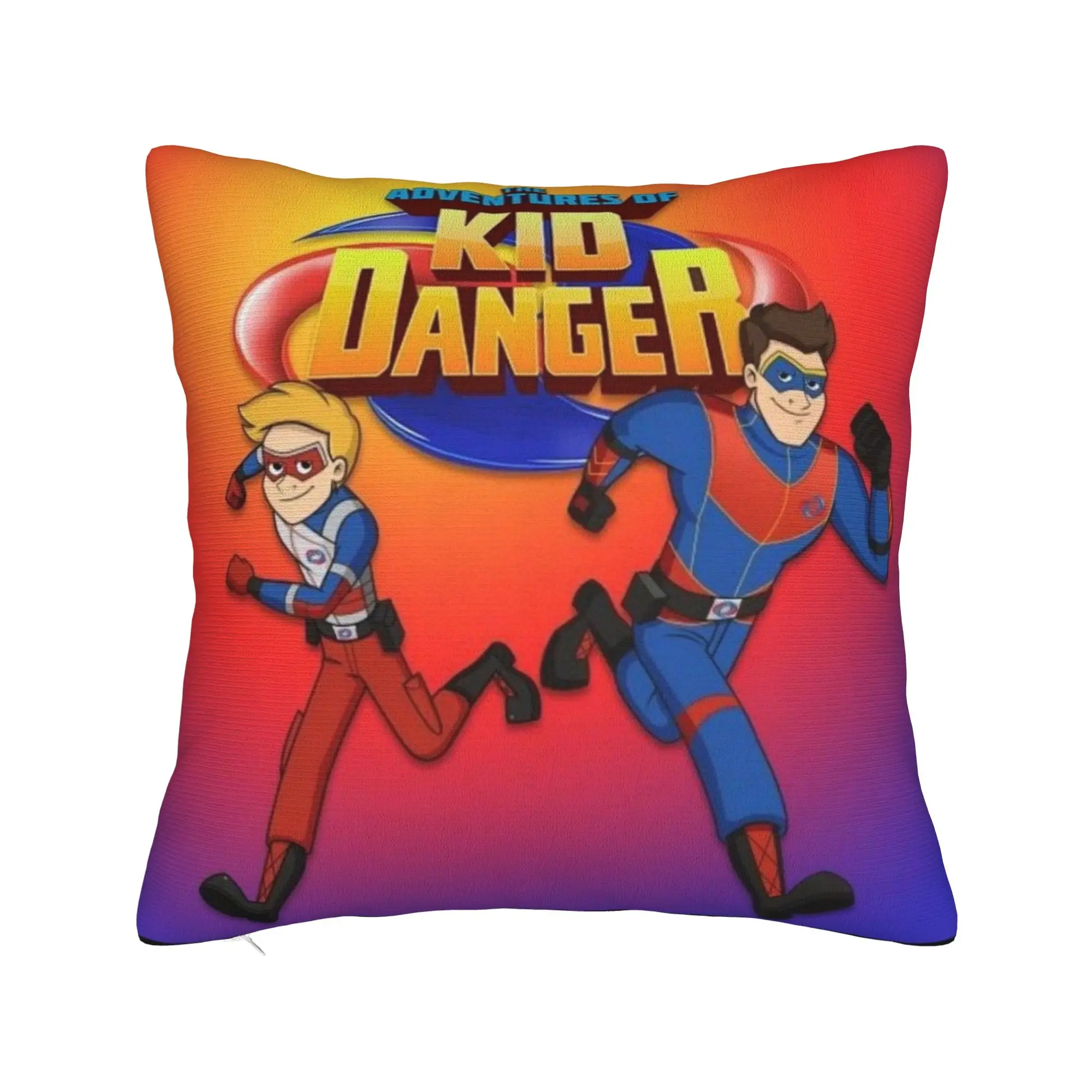 Captain Henry And Kid Danger  Pillowcase Merchandise Soft Cushion Cover  Throw Pillow Cover Chair Decoration Square Multi Size
