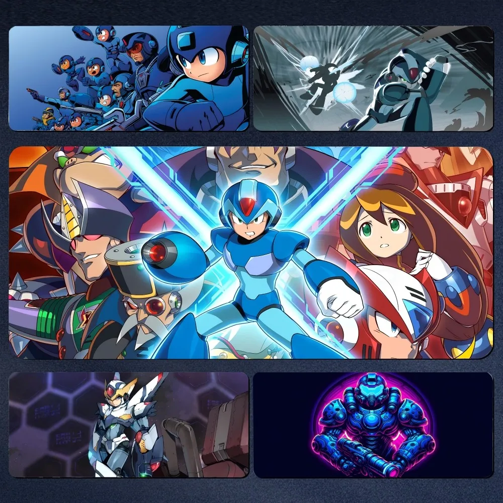 

M-Mega Man Mousepad Large Computer Gaming Accessories MousePads Desk Mats Anti-slip Laptop Soft Mouse Pad