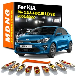 MDNG Canbus For KIA Rio 1 2 3 4 DC JB UB YB 2001-2019 2020 2021 2022 Vehicle Lamp LED Interior Dome Map Light Kit Car Led Bulbs