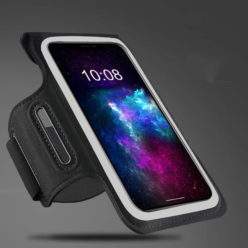 HAISSKY Ultra-thin Outdoor SPorts Running Bags Men Women Double Buckle Touch Screen Phone Armband Universal For iPhone Xiaomi