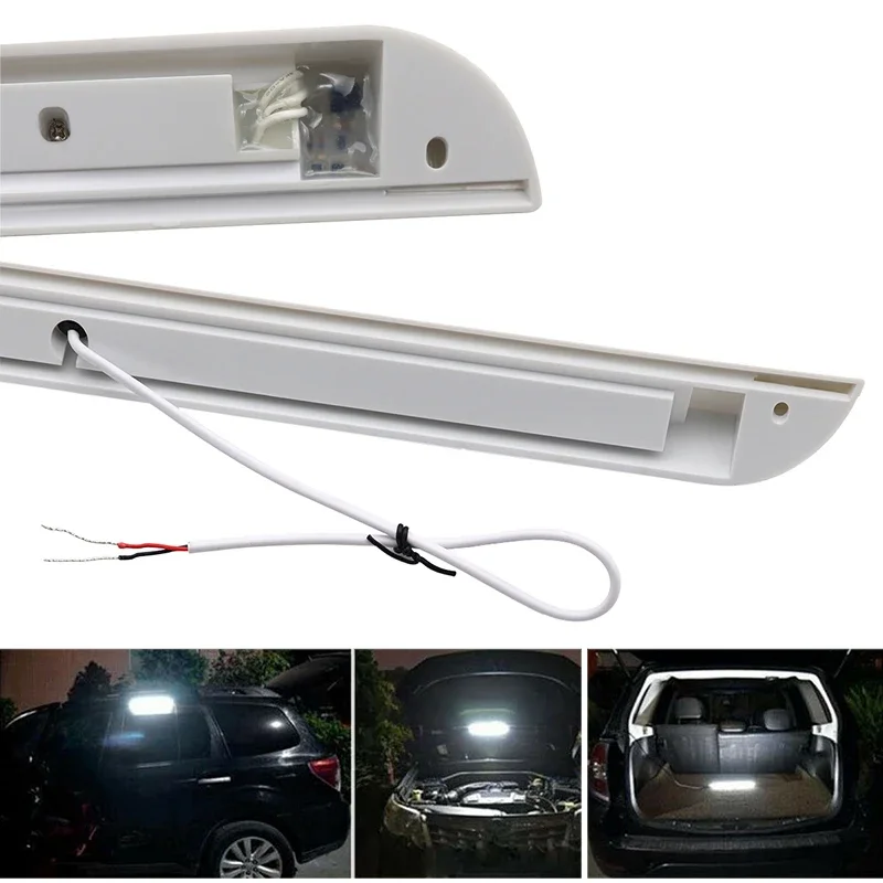 12-28v led toldo varanda luz lâmpada com interruptor de toque interior exterior luzes do carro barra de tira para acampamento caravana caminhão rv barco