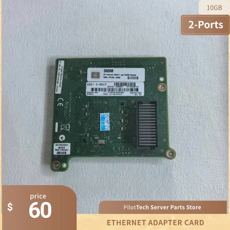 

669282-001 - Hp 2-Port 10Gb Ethernet Adapter Card