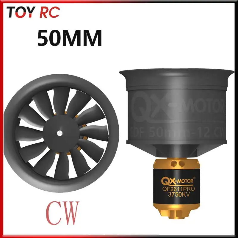 

Qx-Motor 50 мм Qf2611 Улучшенная версия: Пропеллер для прямого/обратного вращения, аксессуары для радиоуправляемых моделей, комплект питания ESC и аккумулятора