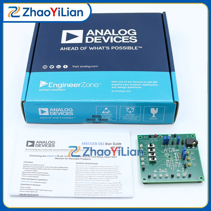 For AD8233CB-EBZ Analog Front End ECG Measurement Demo Board