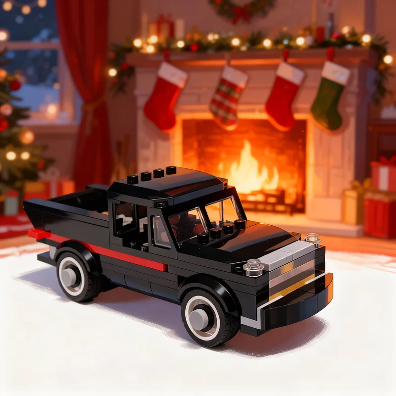 

139pcs MOC Wednesday Pickup Model Building Blocks Architecture Assemble DIY Christmas Gifts Toys Creative Brick Idea Education