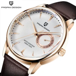 PAGANI DESIGN automatic Quartz watch Luxury Casual Fashion Leather 100M Waterproof Watch for men VH65 reloj hombre PD1654