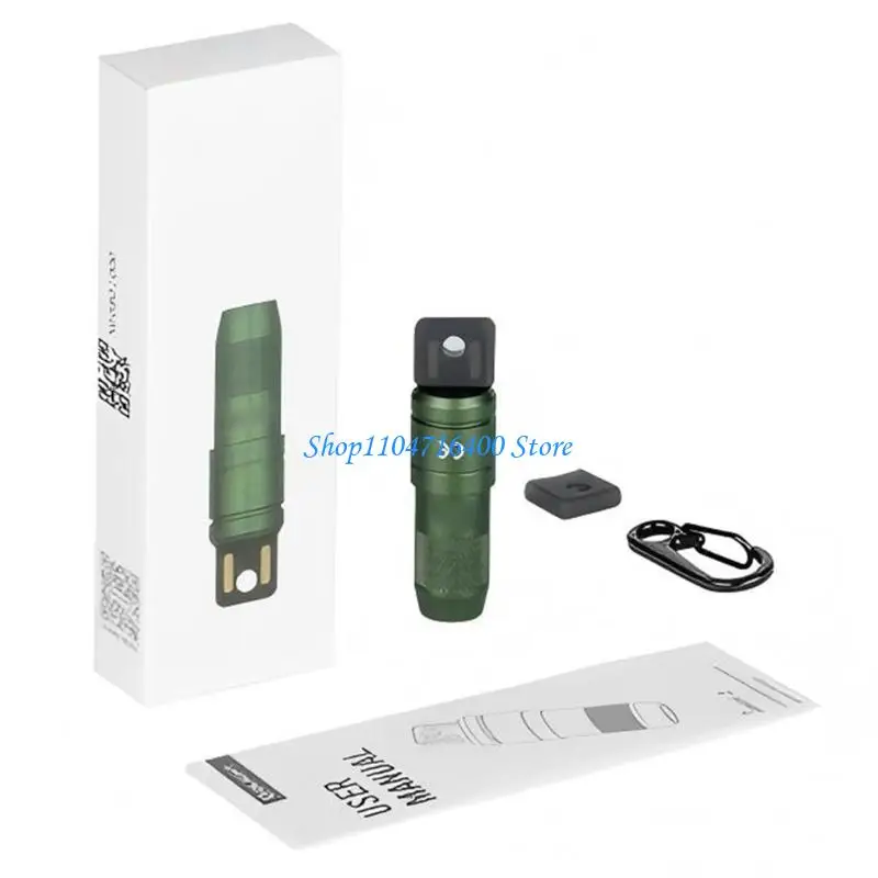 

y1gd Everyday Carry Mini Light 80 USB C Rechargeable Waterproof for Keychain