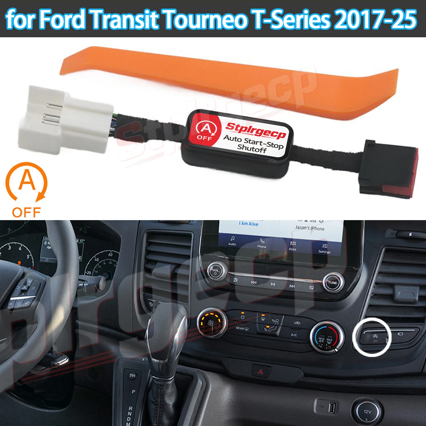 Car Auto Stop Start Engine System Off Device Control Sensor Switch Relay Accessories for Ford Transit Tourneo T-Series 2017-2025