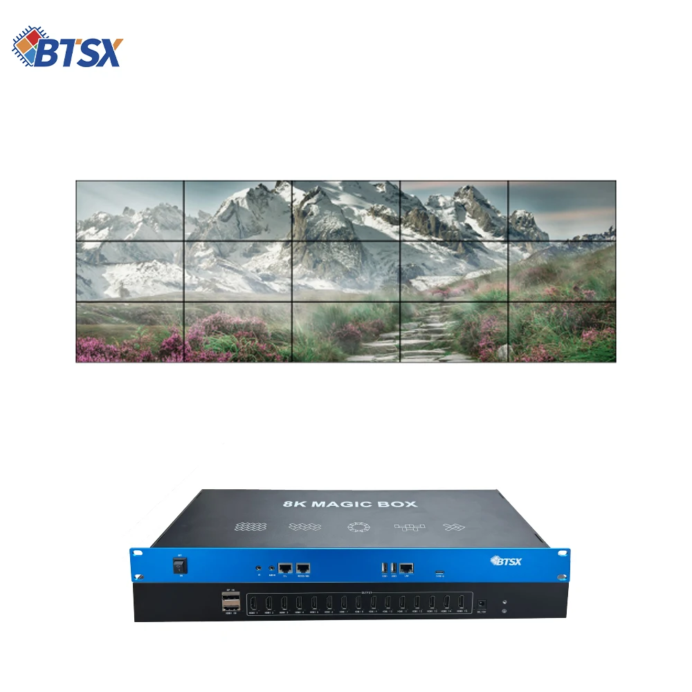 8K Magic Splicer, BIT-VJ-U1-115Pro, 1 in 15 Out,multi-window scene, point-to-point,