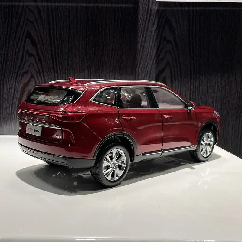 1:18 GWM HAVAL H6 trzecia generacja 2021 aluminiowy Model samochodu dekoracja stołu prezent dla dorosłych niebieski czerwony