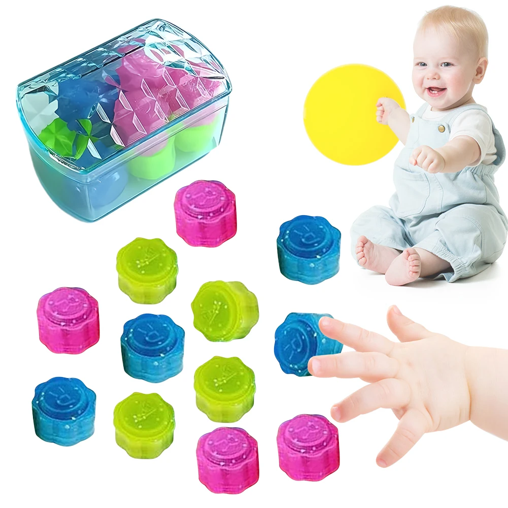 Gonggi Jack Stone Pebbles Set 12pcs Hand Eye Coordination Training Toy with Storage Box Gonggi Set for Board Game Party Games