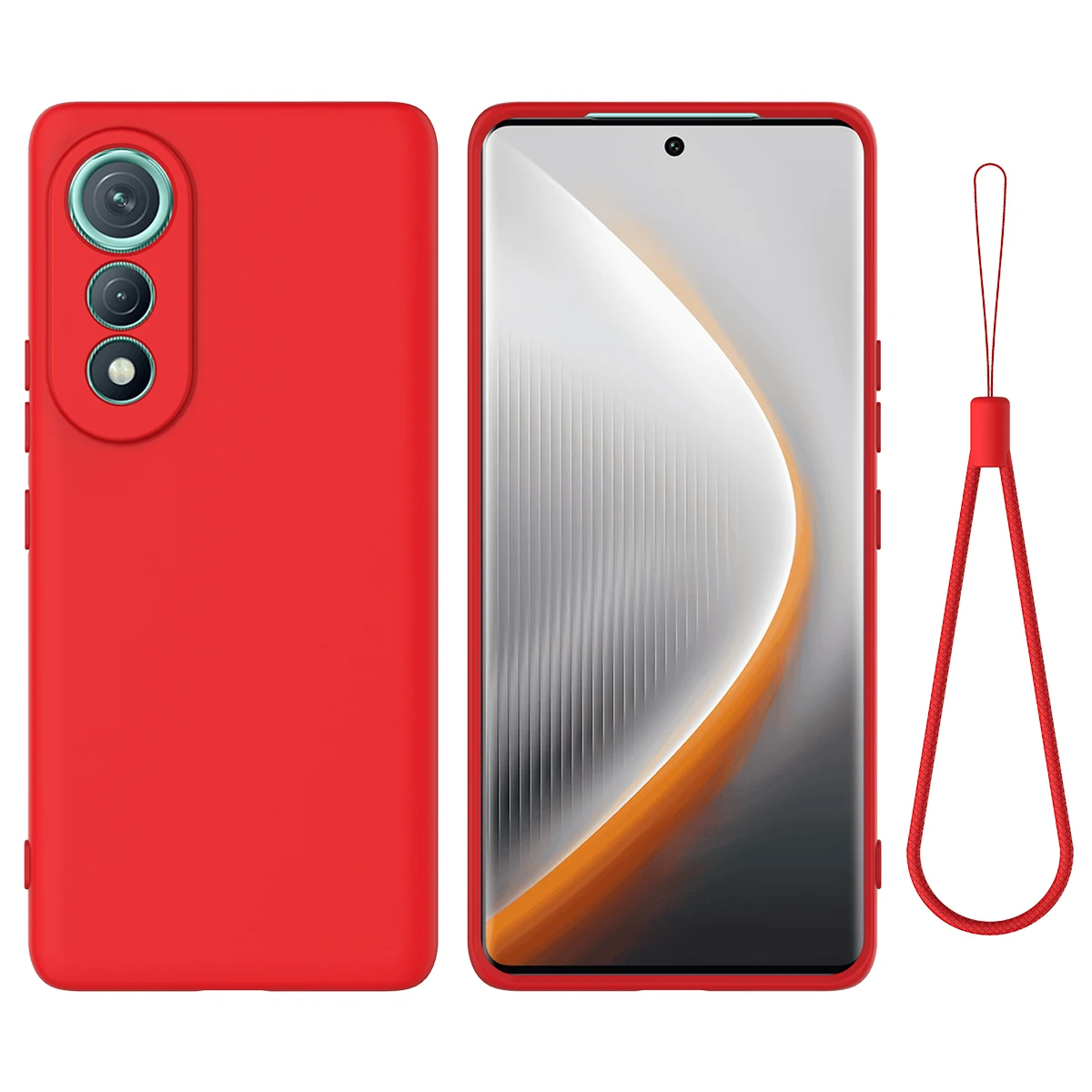 

For Tecno Pova Curve 5G case Luxury liquid silicone lanyard TPU back cover For Tecno Pova Curve shockproof bumper Dunda