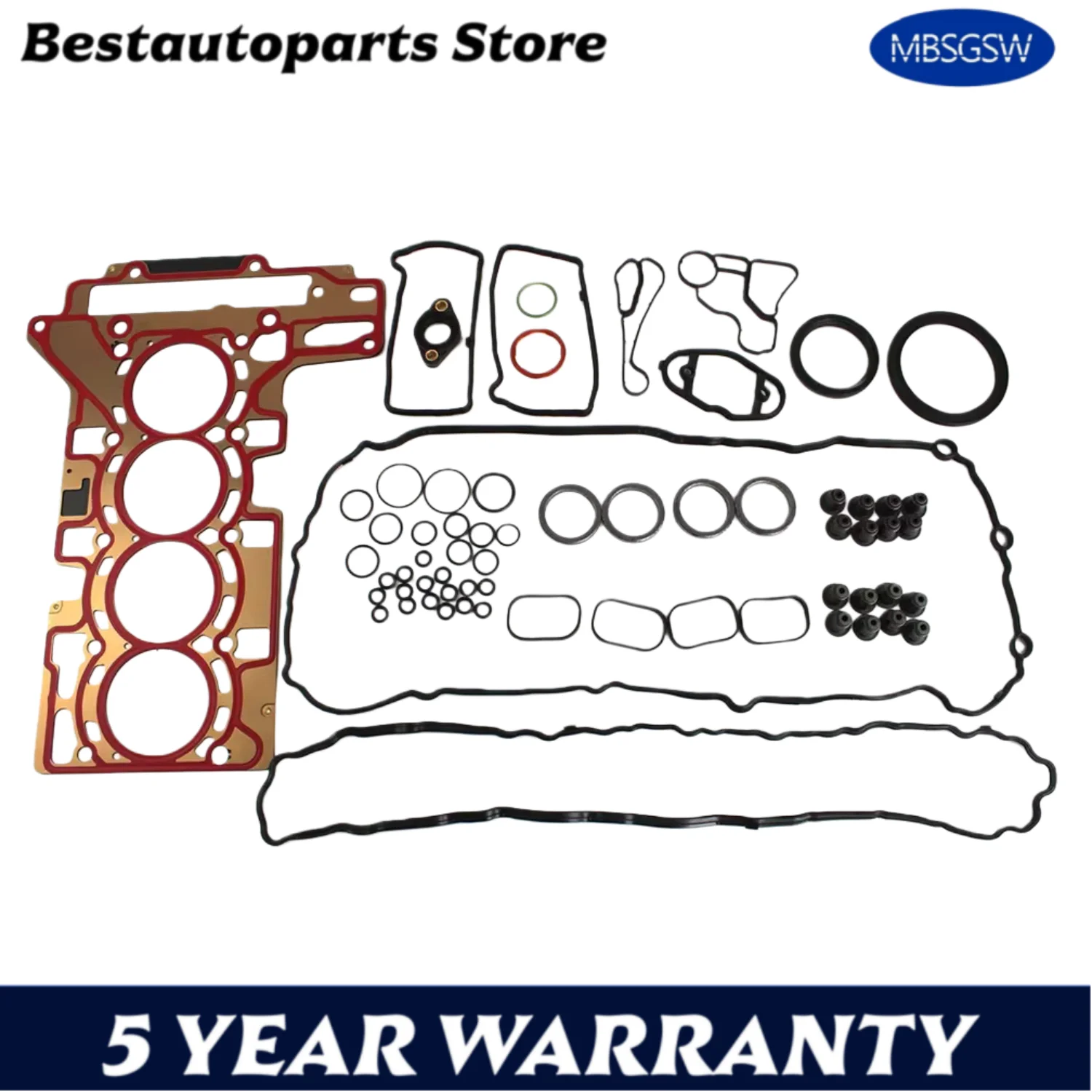 

Комплект прокладок головки блока цилиндров двигателя AUTO для BMW 1 2 3 4 5 X1 X3 X4 X5 X6 Z4 1.6L 2.0L L4 16V GAS 1.6 2.0 L T 2010-2021