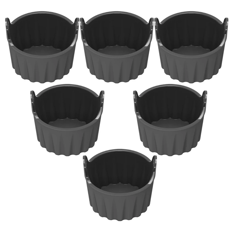 

6Pcs Silicone Air Fryer Egg Mould 2.8In Reusable Air Fryer Egg Poacher Non Stick Cupcake Muffin Cups For Microwave Oven Durable