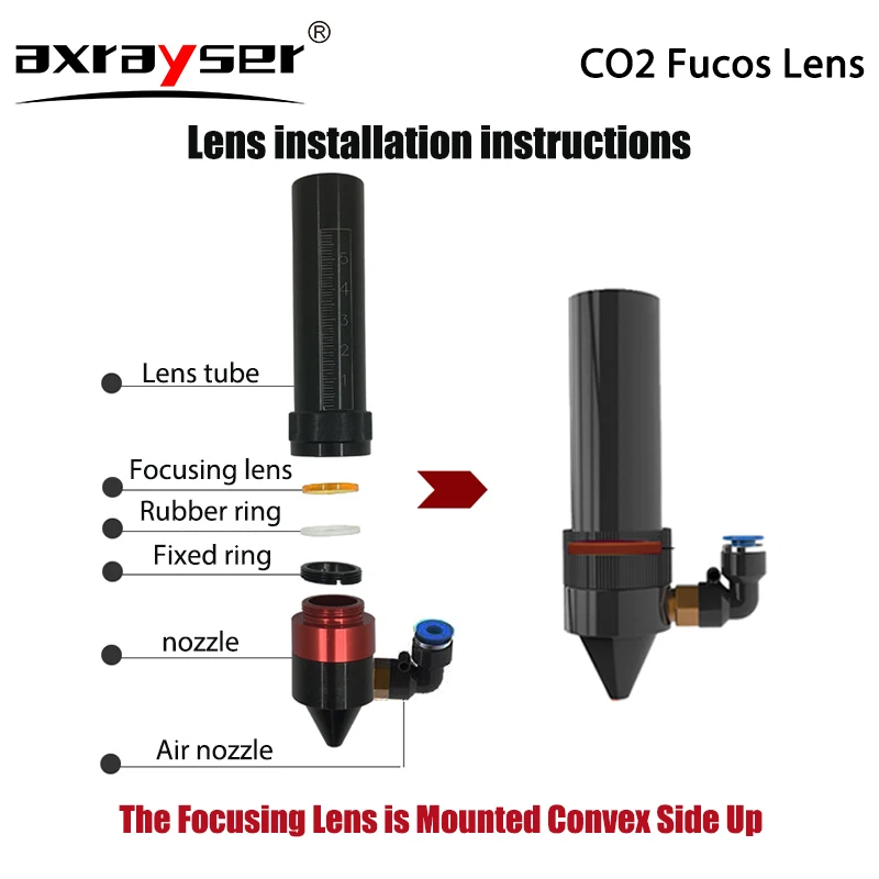 Imagem -03 - Lente de Foco Laser para Máquina de Corte Gravura Lente Laser Co2 Znse Co2 Diâmetro 12 mm 15 mm 18 mm 19 mm 20 mm Fl38.1 mm 508 mm 635 Milímetros 762 Milímetros 1016 Milímetros