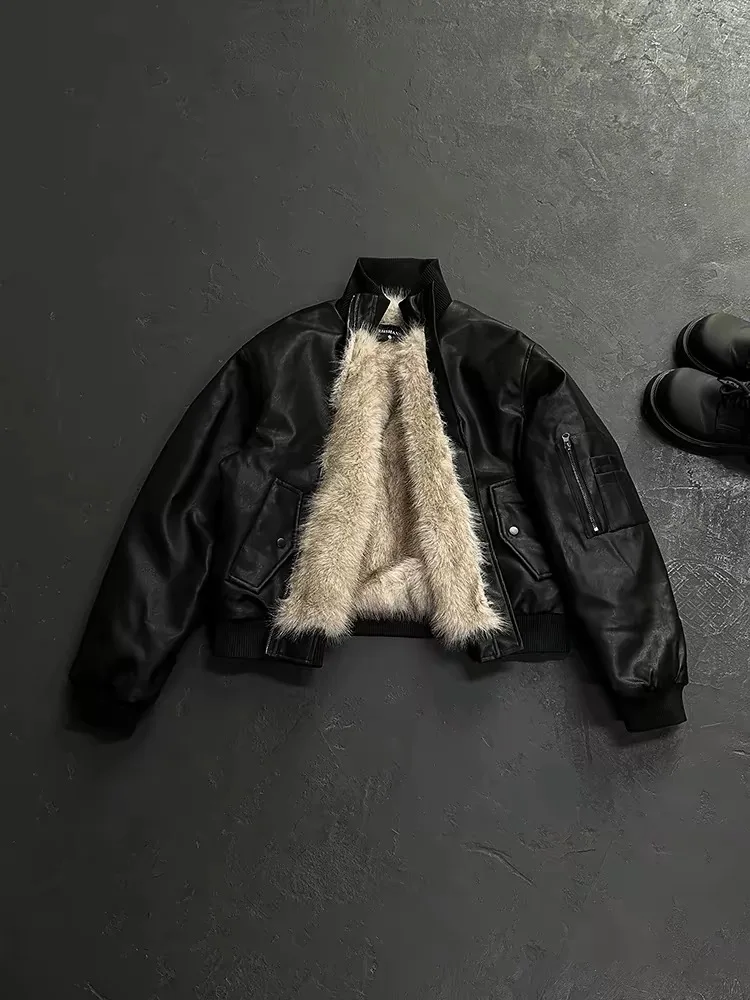 

Американский ретро Plu Pilot Leather Eagle Jaet Мужская зимняя универсальная конструкция из хлопка Jaet Верхняя одежда для молодежи