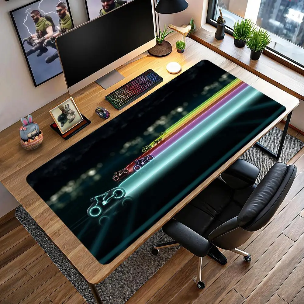 Alfombrilla de ratón Tron Legacy, alfombrilla grande para juegos, alfombrilla de escritorio extendida, alfombrilla de ratón de anime personalizada, alfombrilla de ratón de RUB, superficie antideslizante