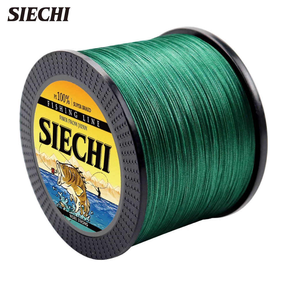 SIECHI Carp Fishing Line 300M 500M 1000M 100M 4 Strands Braided Japan Multifilament PE Wire Super Strong Durable Smooth Tackle