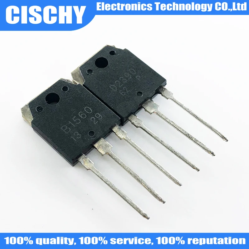 10 Pezzi/Lotto=5 Coppie 2SB1560 2SD2390 (5 Pezzi B1560 + 5 Pezzi D2390) TO-3P Originali Disponibili